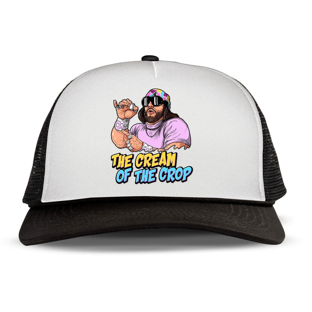 The cream Of the Crop Letter Printed Trucker Hat