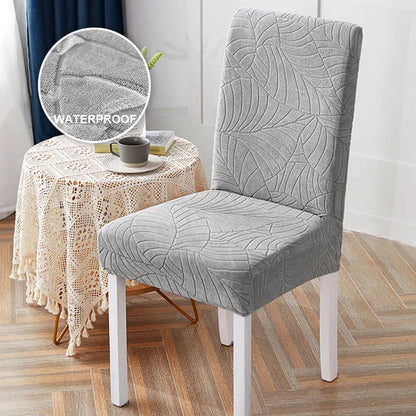 Waterproof Jacquard Stretch Chair Slipcover