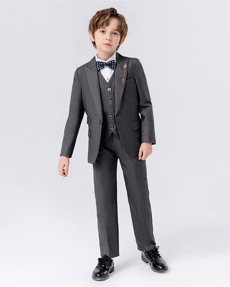 Grey classic-Ring Bearer Boy Suit