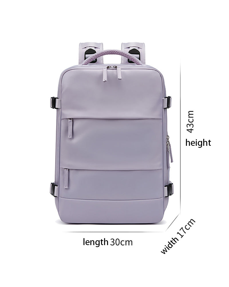 Multifunctional travel backpack wet and dry separable expandable shoulder bag