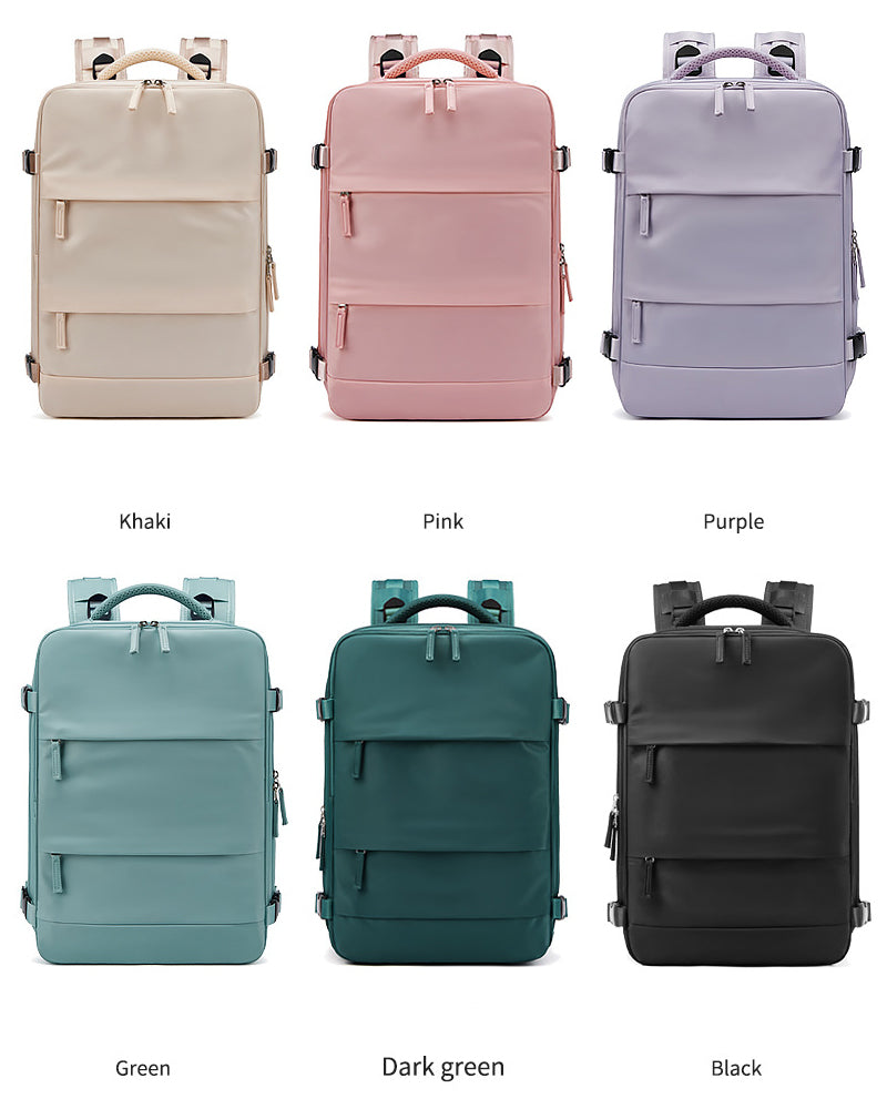 Multifunctional travel backpack wet and dry separable expandable shoulder bag