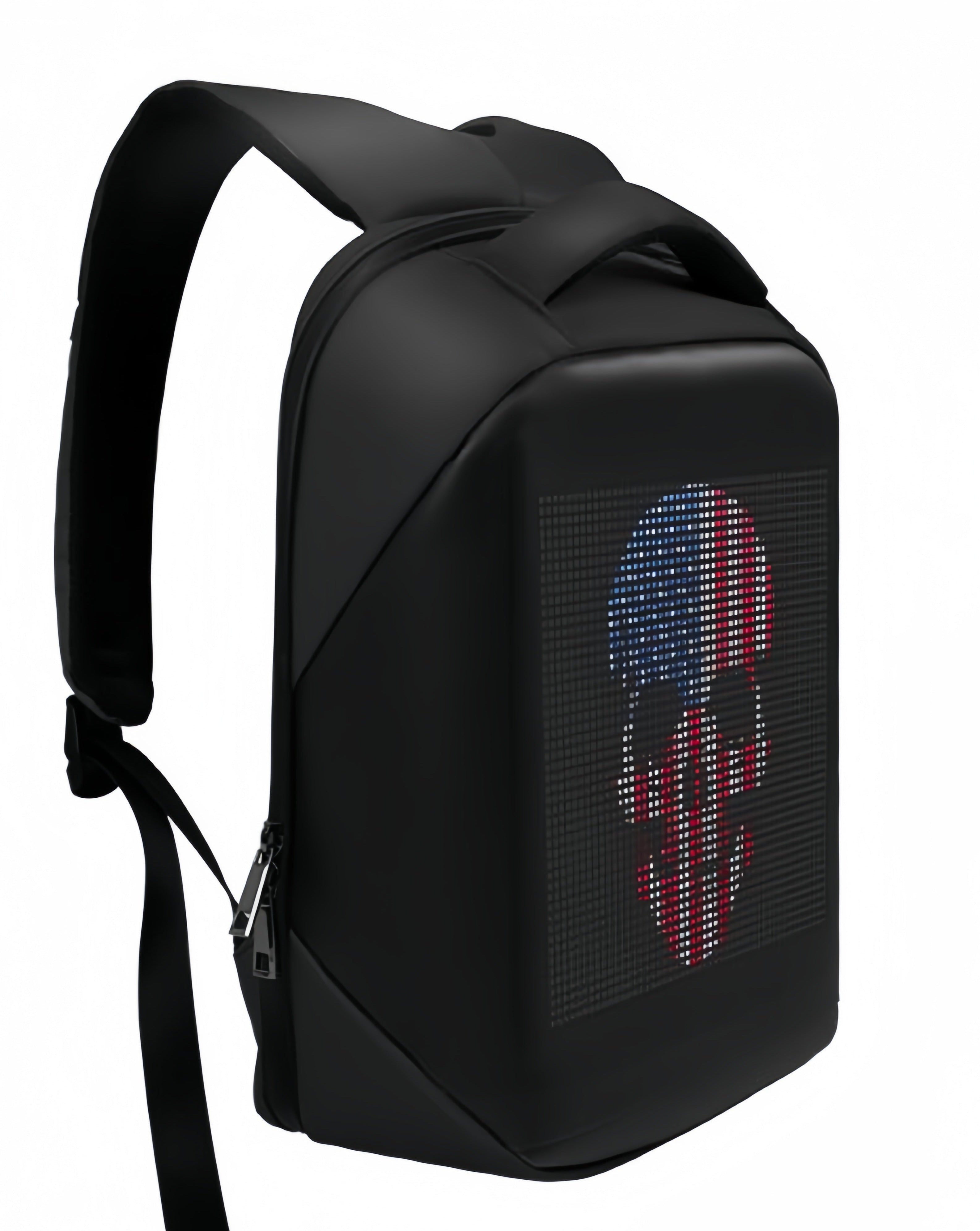 led backpack business shoulder bag waterproof display backpack ｜Screen resolution 64*64 pixels