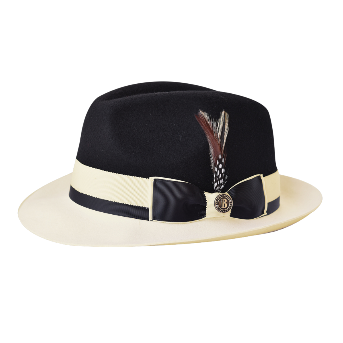 Caeser 2-Tone Wool Felt Fedora Hat