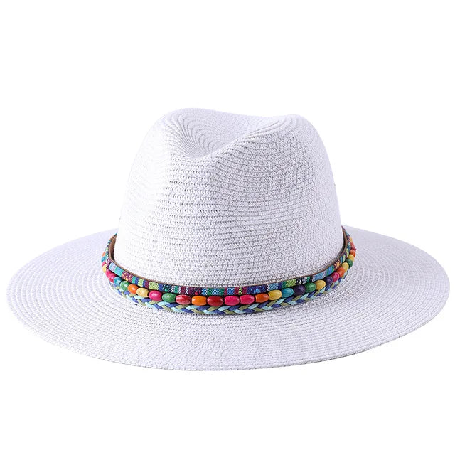 Wide Brim Panama Sun Straw Hats Fedora