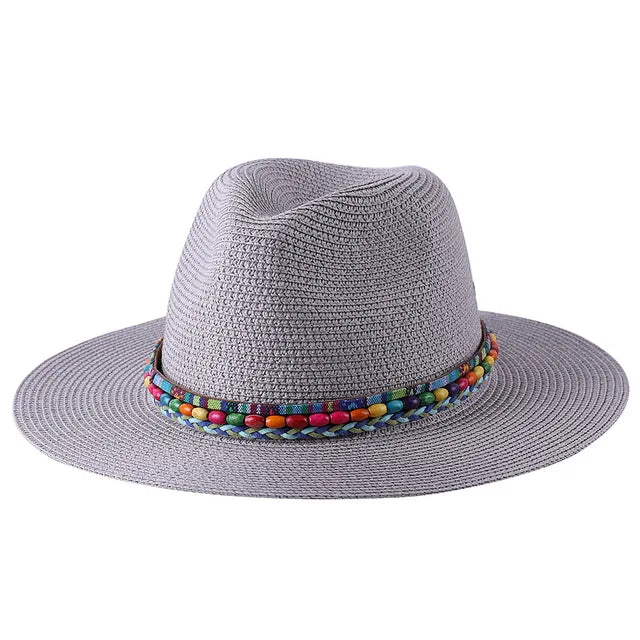 Wide Brim Panama Sun Straw Hats Fedora