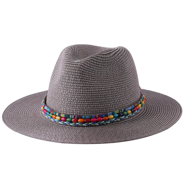 Wide Brim Panama Sun Straw Hats Fedora