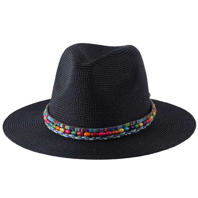 Wide Brim Panama Sun Straw Hats Fedora