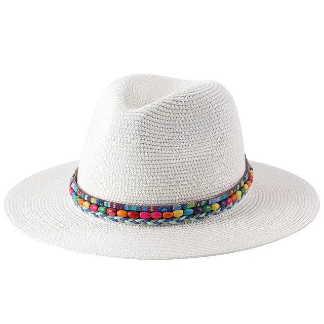 Wide Brim Panama Sun Straw Hats Fedora