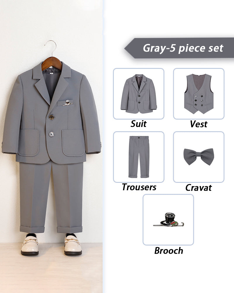 Little Dapper-5-piece ring bearer suit