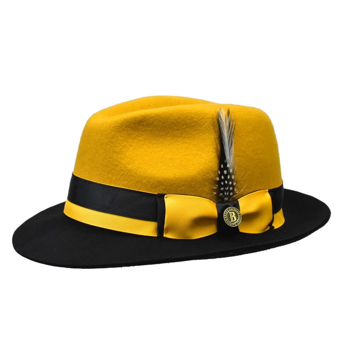 Caeser 2-Tone Wool Felt Fedora Hat