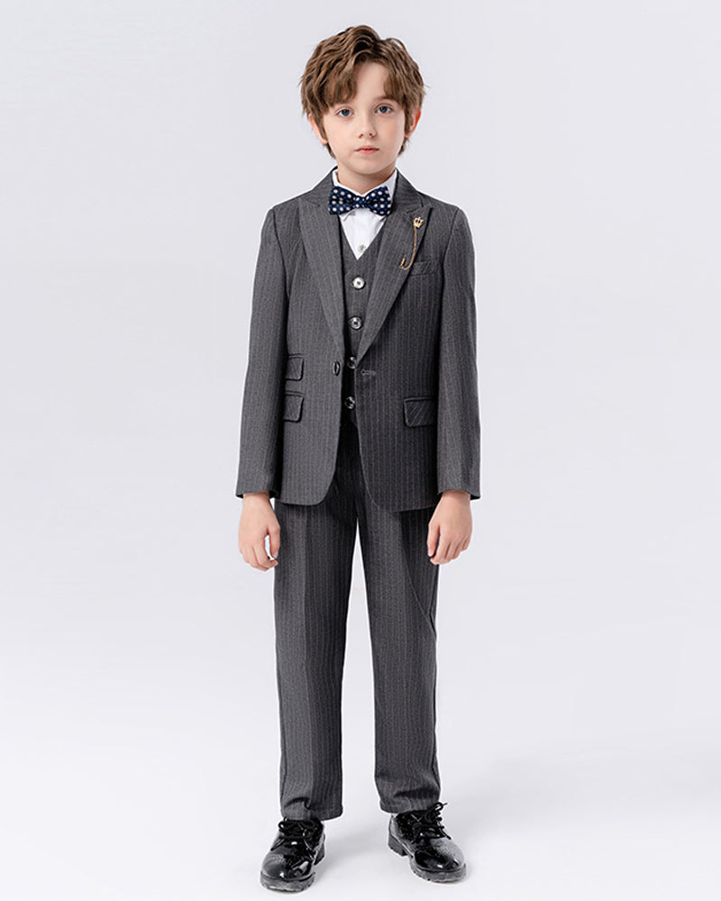 Grey classic-Ring Bearer Boy Suit