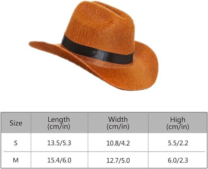 Pet Cat Dog Western Cowboy Hat