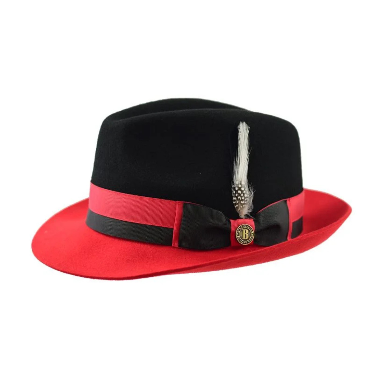 Caeser 2-Tone Wool Felt Fedora Hat