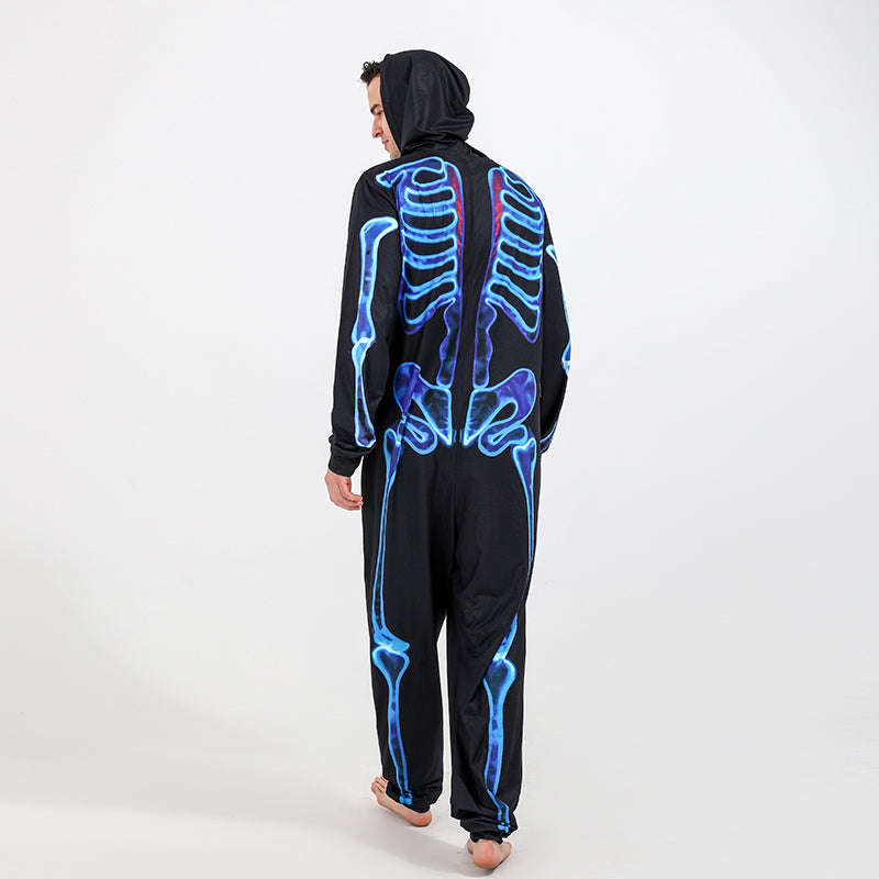 Colorful Skeleton Family Pajama Onesie Set