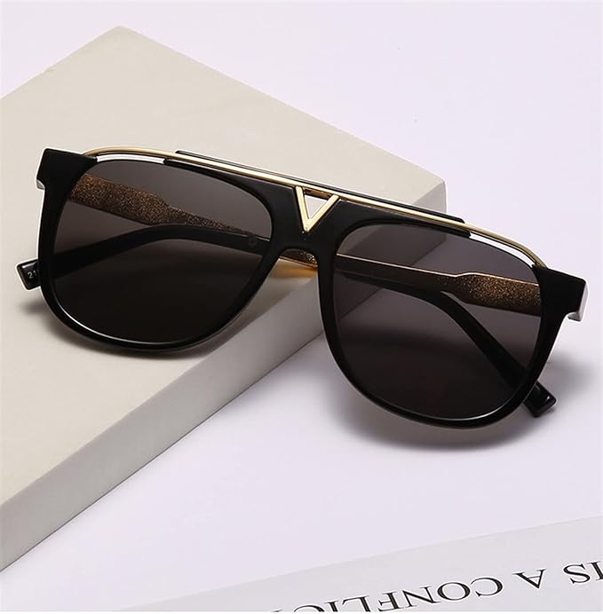 Metal Large Frame Sunglasses