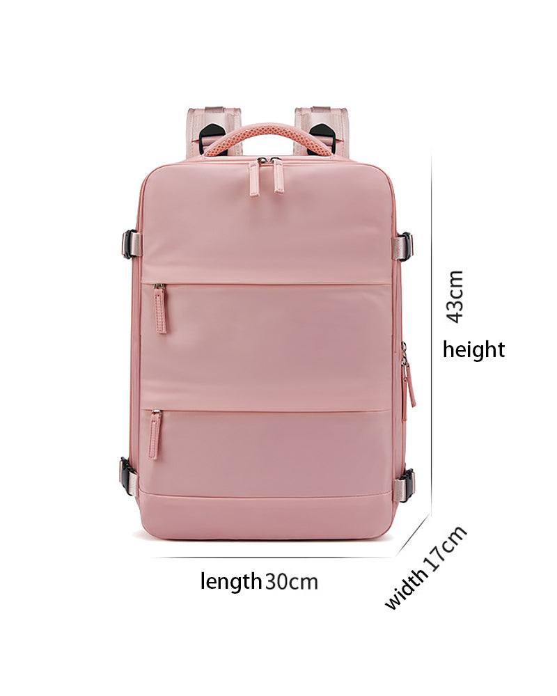 Multifunctional travel backpack wet and dry separable expandable shoulder bag