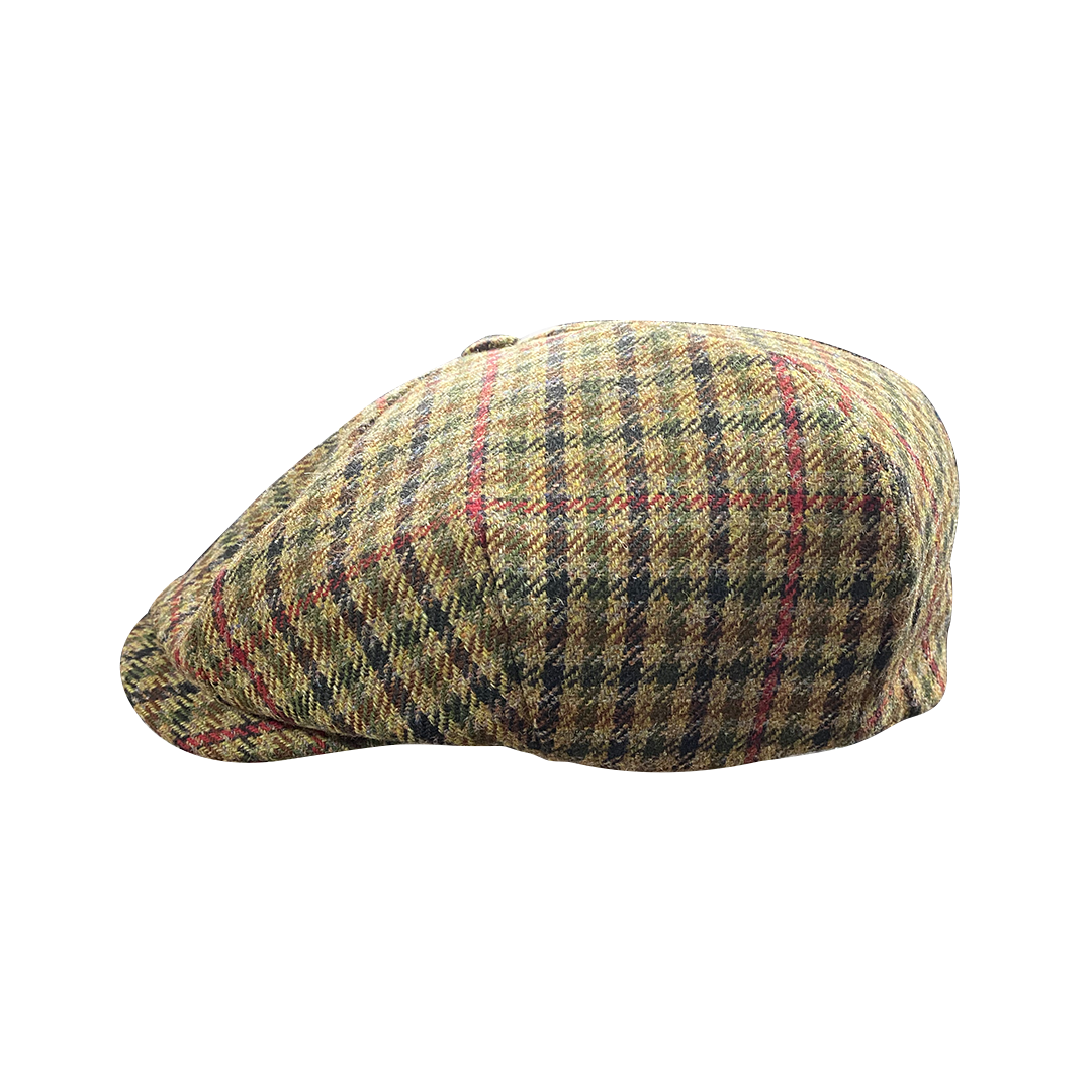 Tweed Four Panel Newsboy Cap