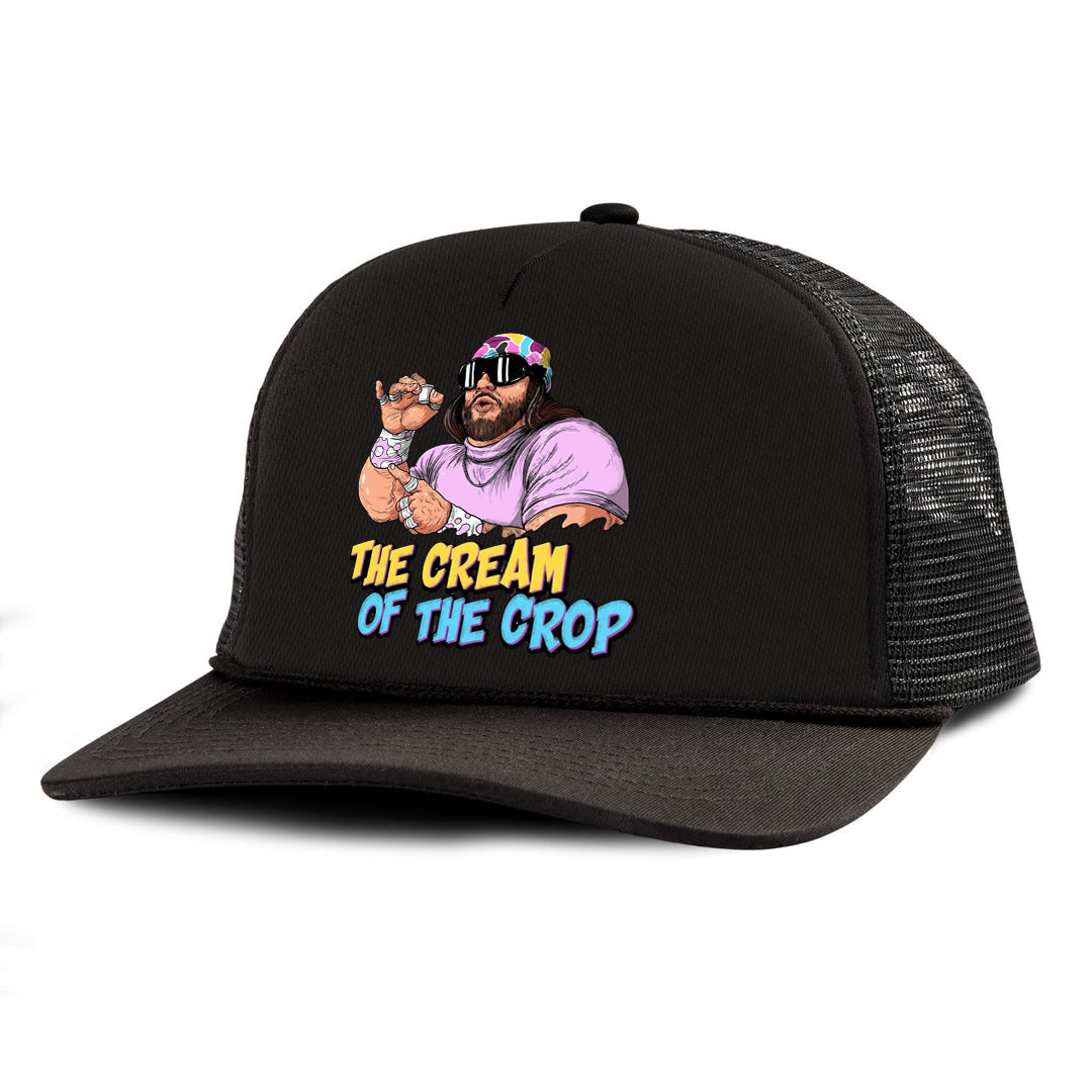 The cream Of the Crop Letter Printed Trucker Hat