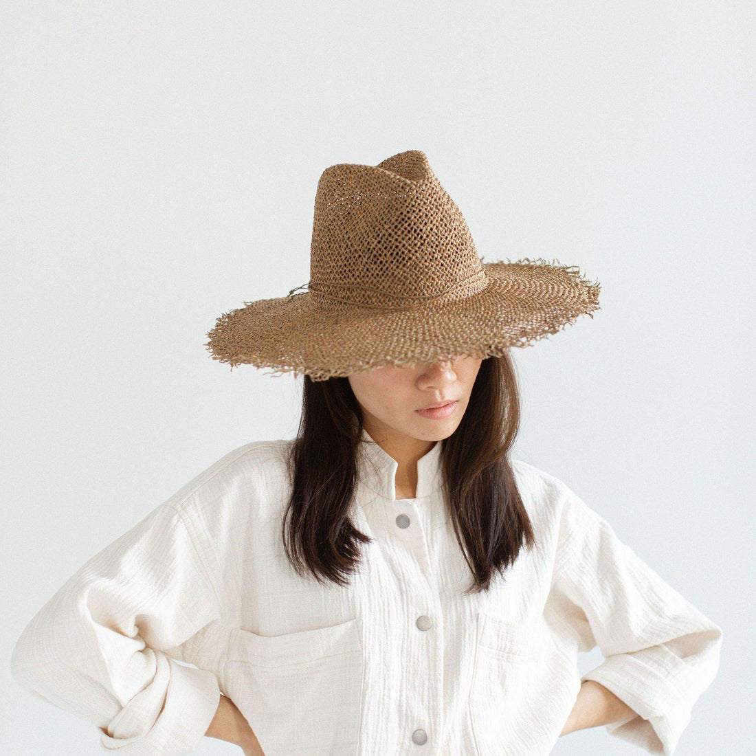 Tessa Seagrass Fedora Straw