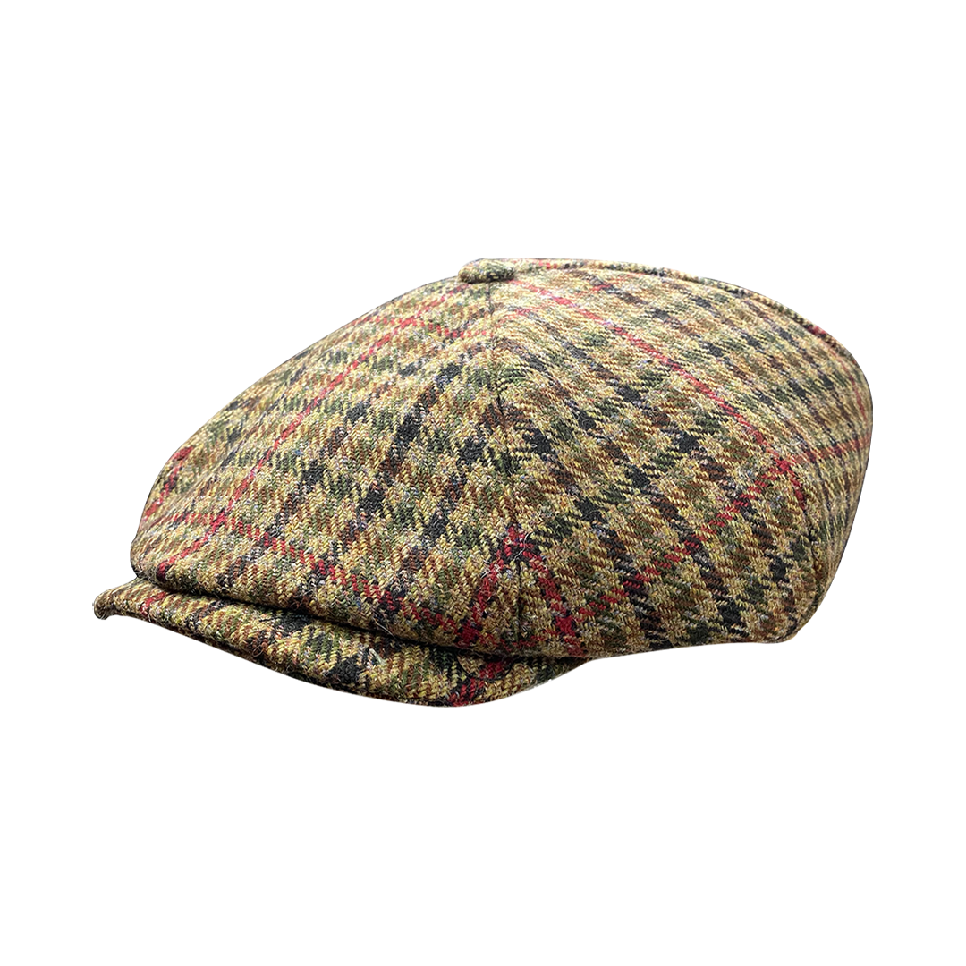 Tweed Four Panel Newsboy Cap