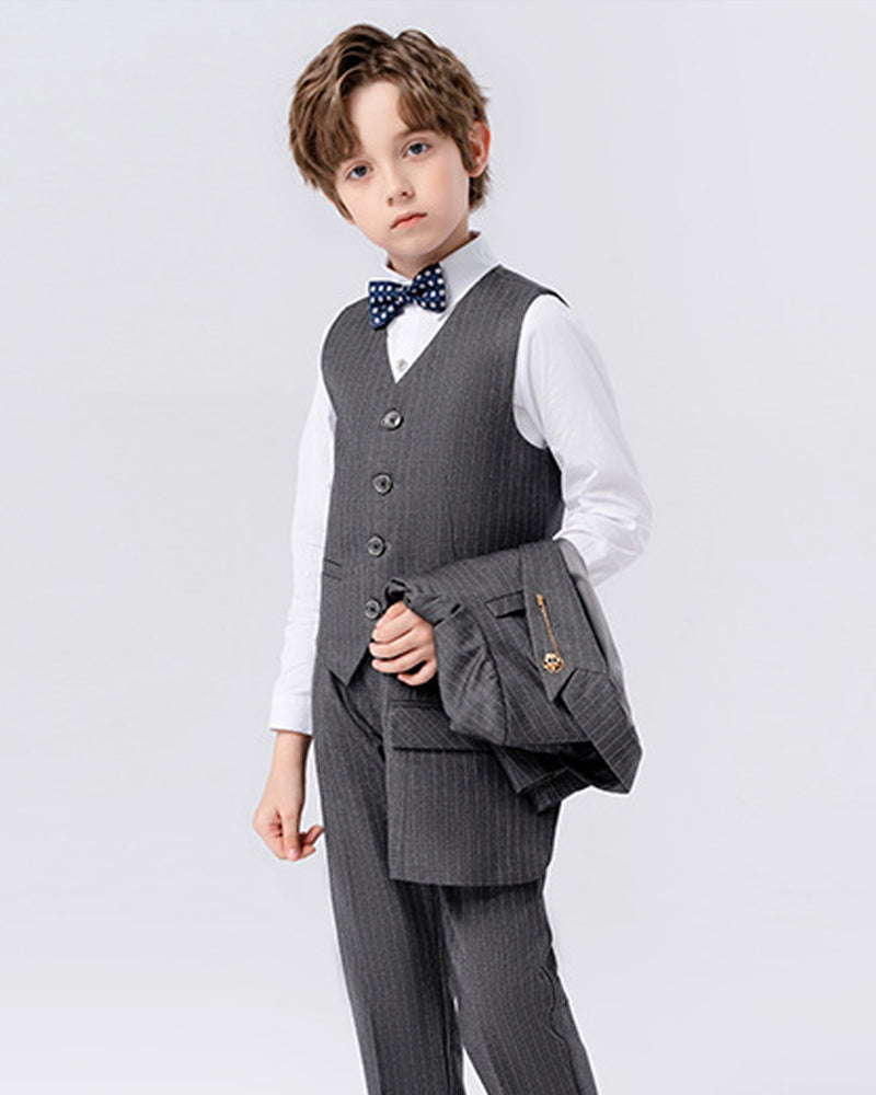 Grey classic-Ring Bearer Boy Suit