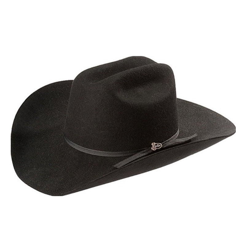 2X Roper Western Felt Hat Black