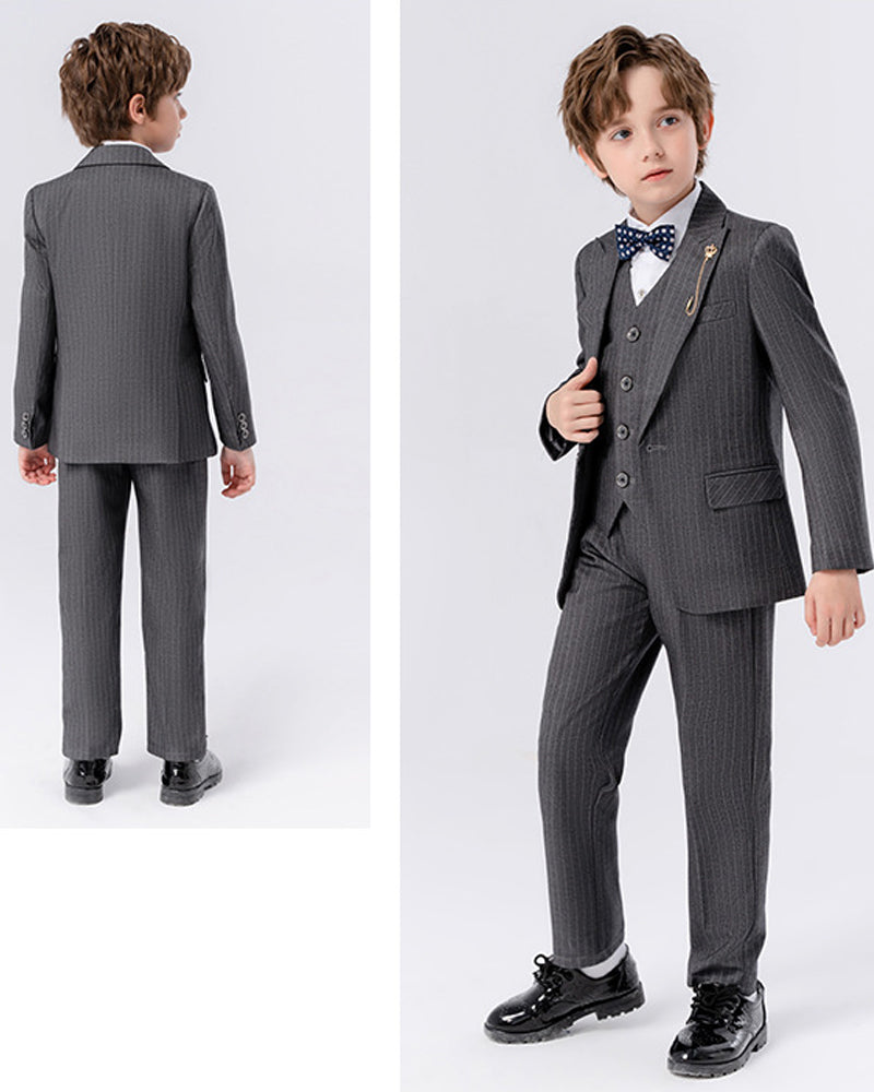 Grey classic-Ring Bearer Boy Suit