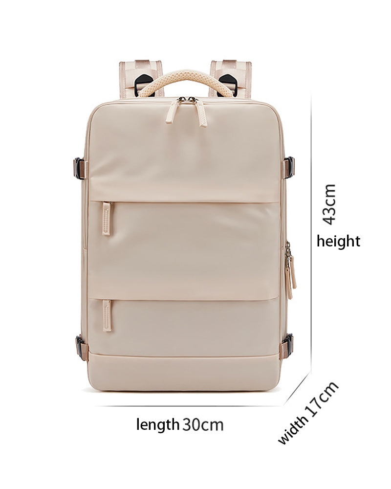 Multifunctional travel backpack wet and dry separable expandable shoulder bag