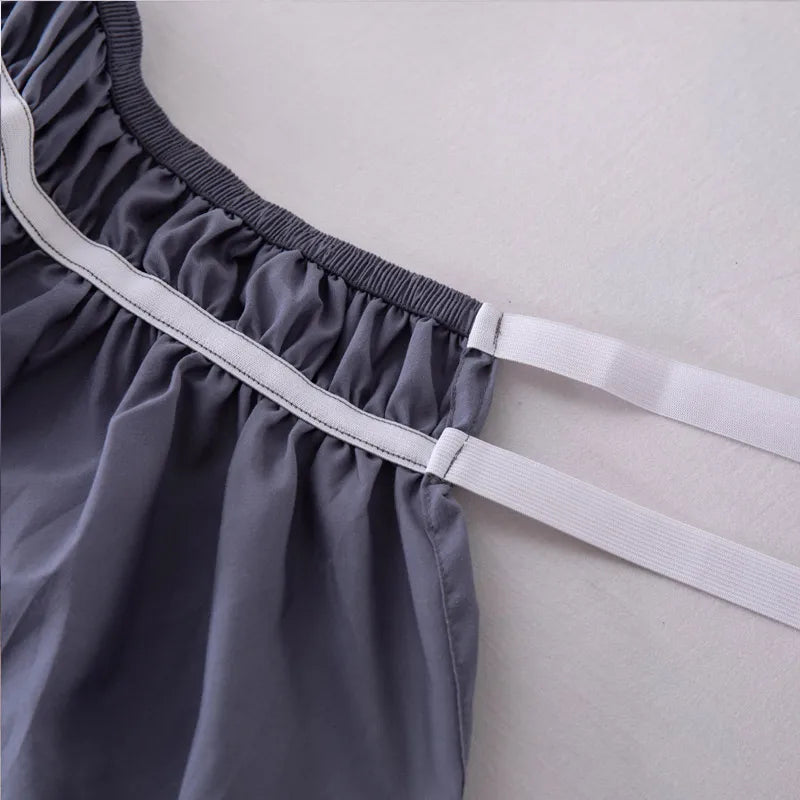 Wrap Around Dust Ruffles Elastic Easy-Install Bedskirt Wrinkle Fade Resistance Machine Washable