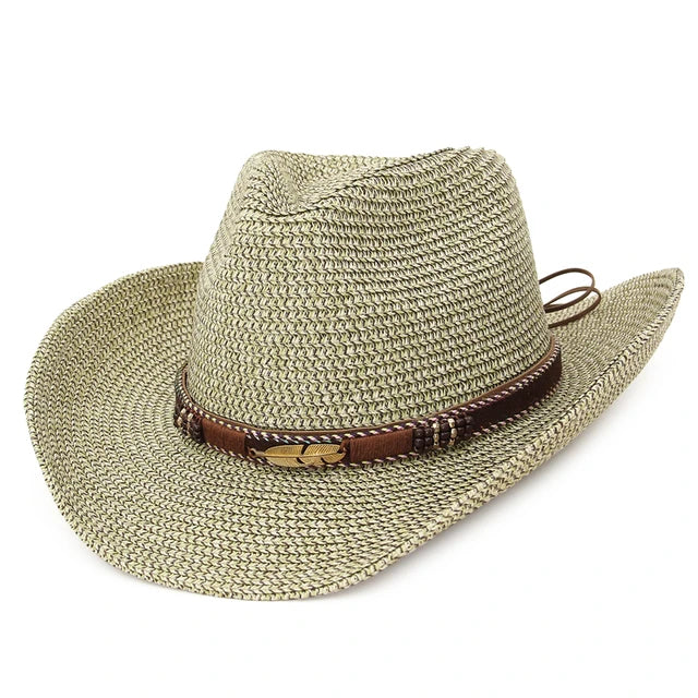 Western Cowboy Straw Sun Hat