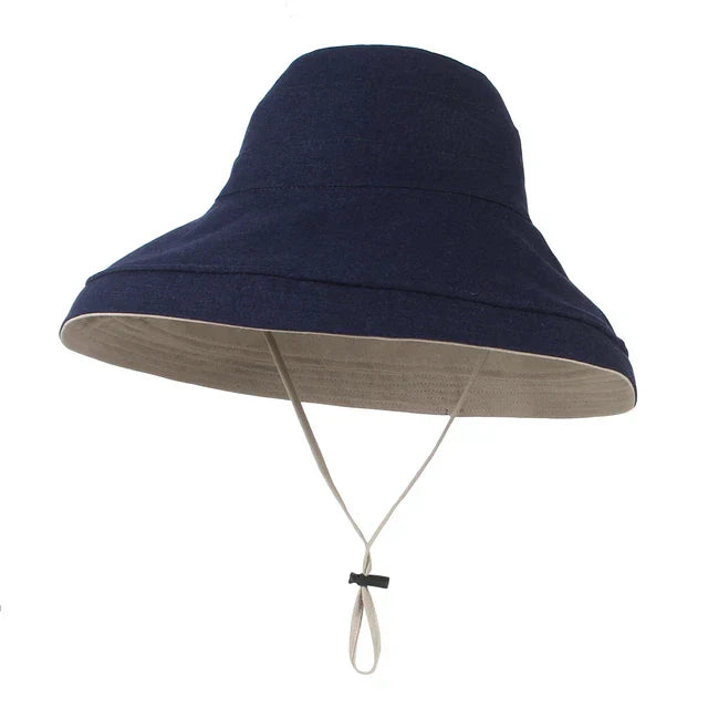 Large Brim Double Sided Bucket Hat Sun Hat