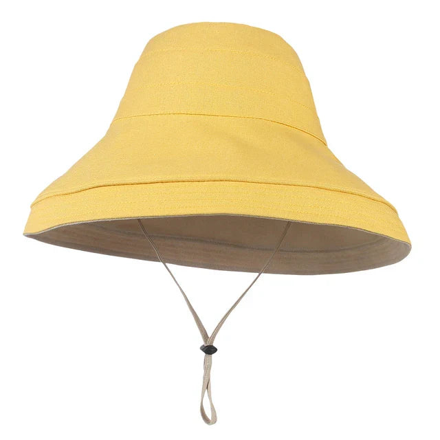 Large Brim Double Sided Bucket Hat Sun Hat