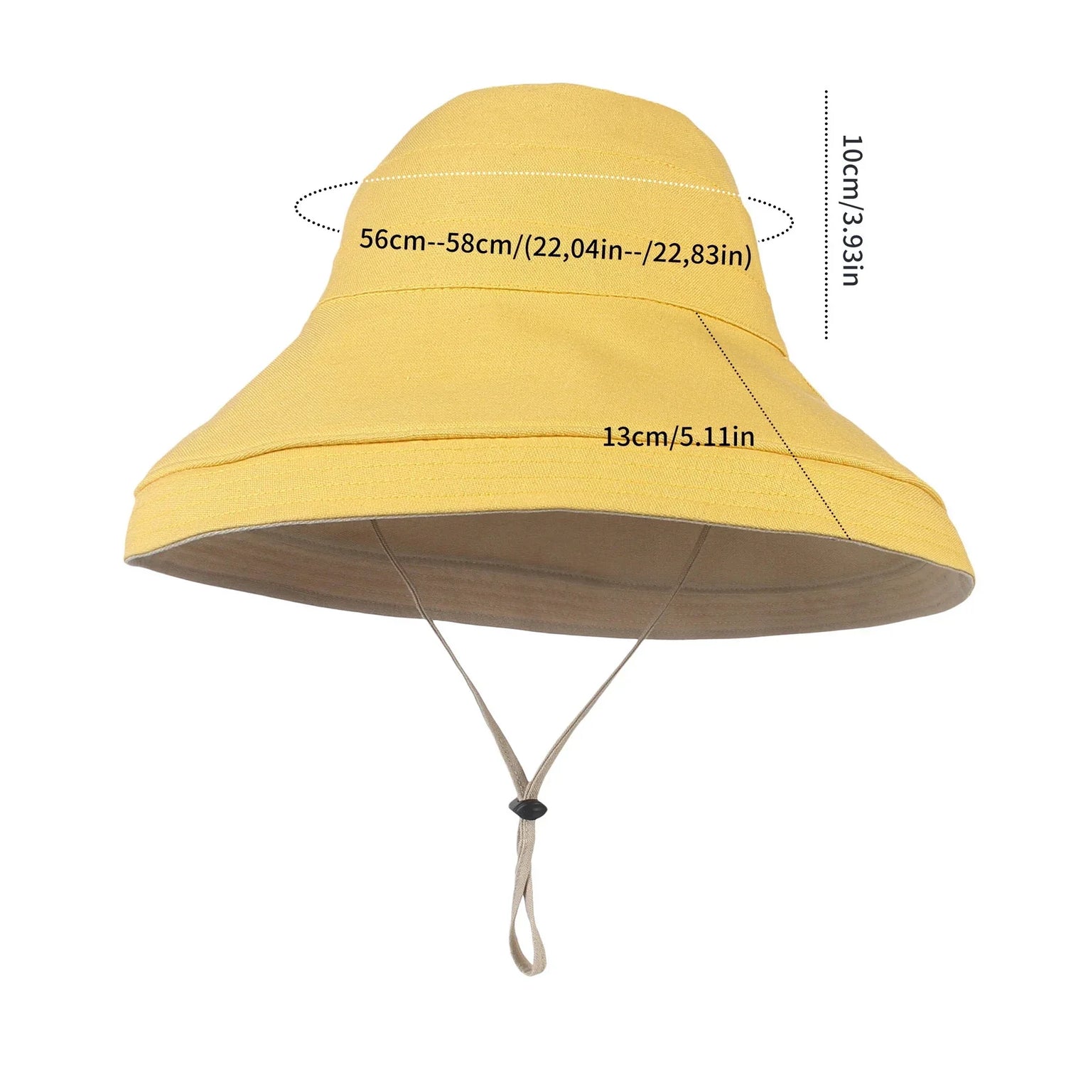 Large Brim Double Sided Bucket Hat Sun Hat