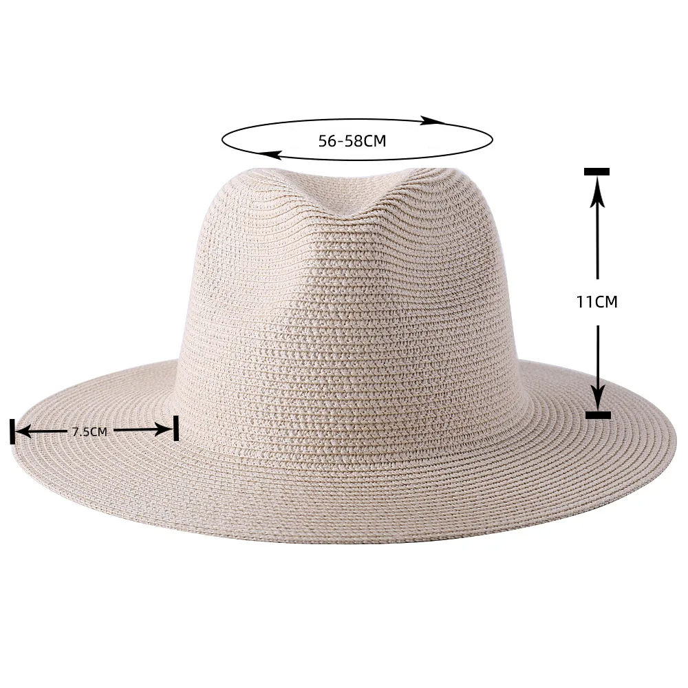 Wide Brim Straw Panama Hat