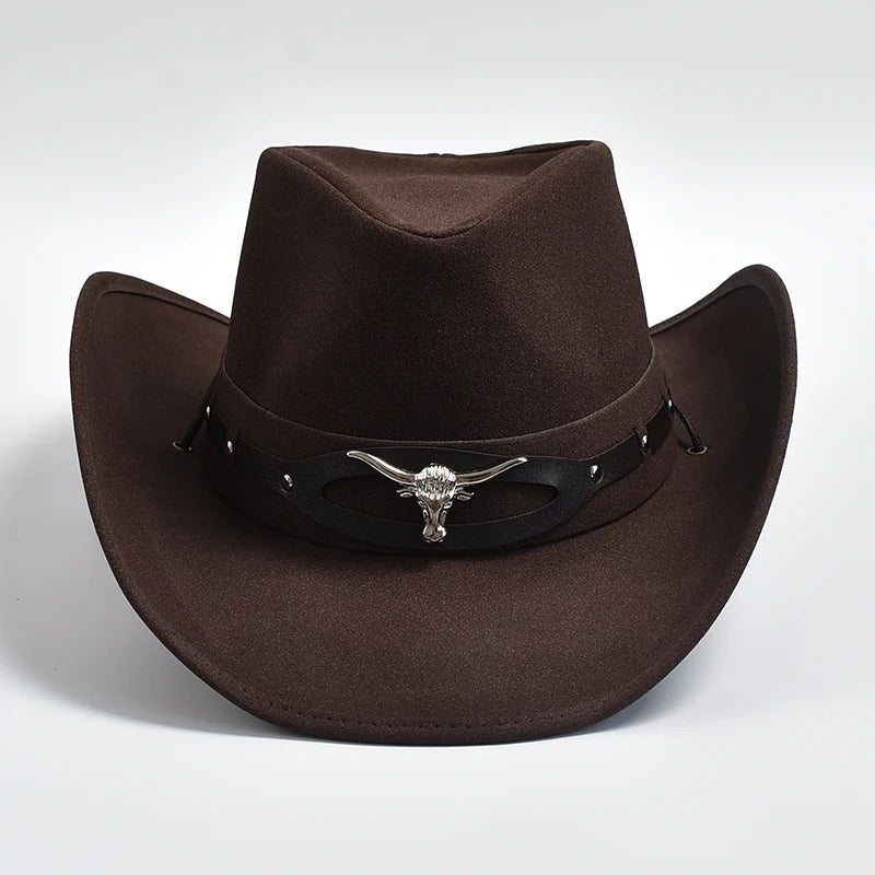 Western Cowboy Hat Bull Head Decoration