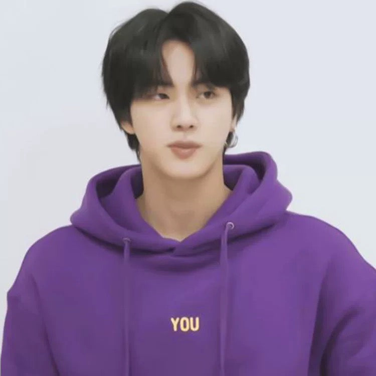 Purple  “You Never Walk Alone” hoodie-Jin-BTS