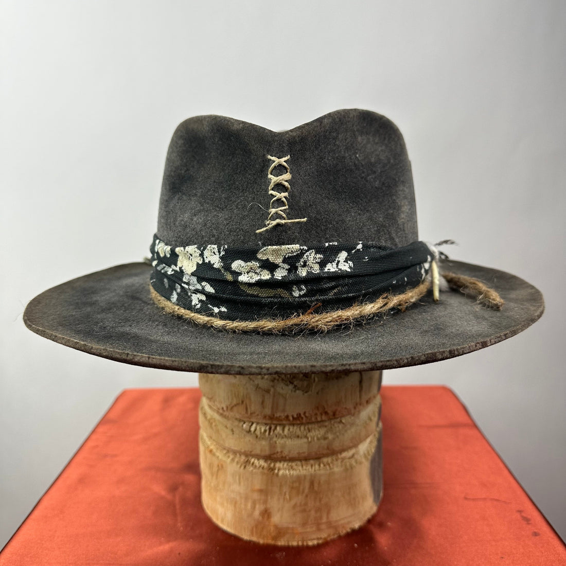 The Monterey Black Distressed Fedora