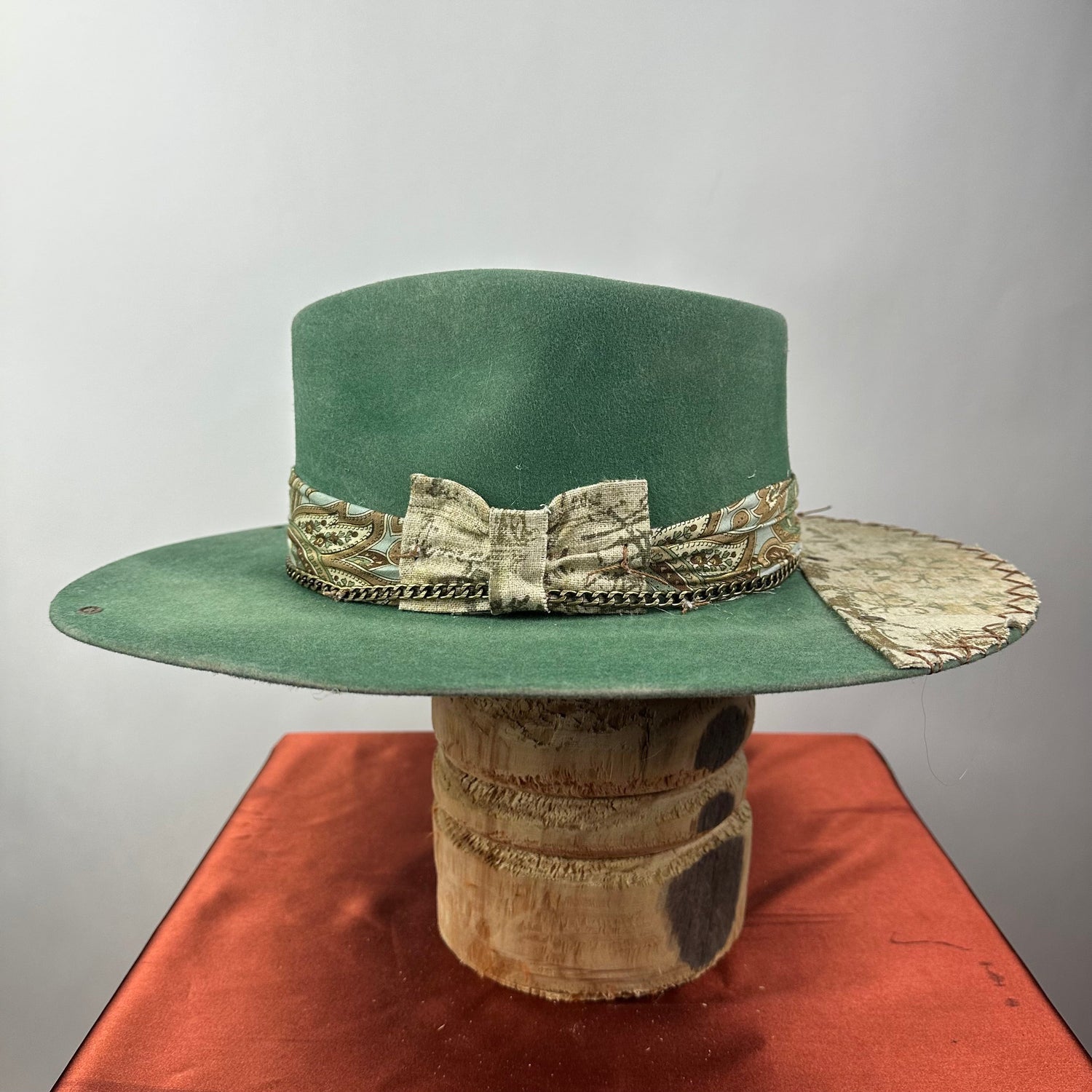 The Monterey Green Distressed Fedora