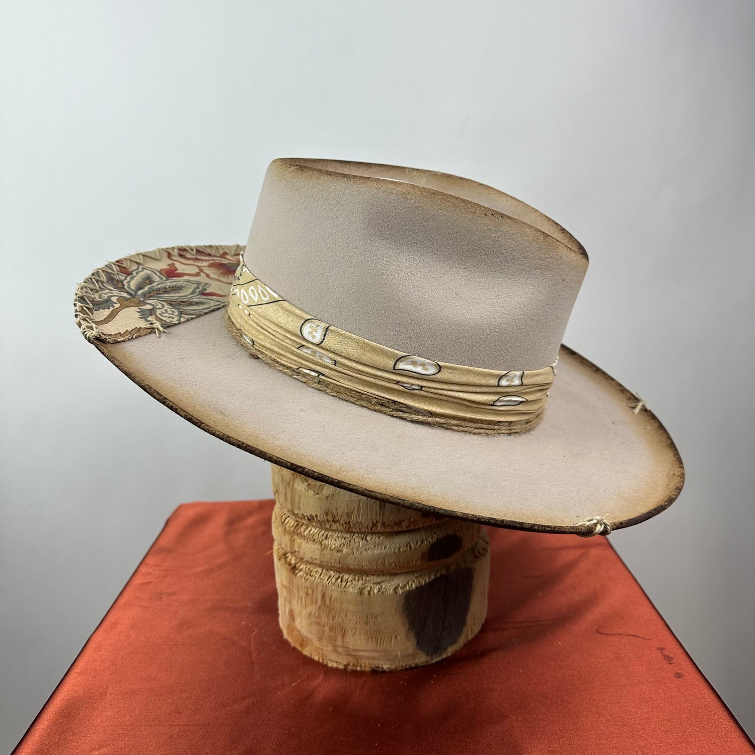 The Monterey Natural Distressed Fedora