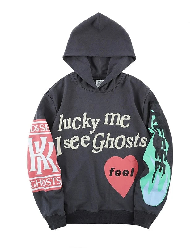 Black Lucky Me Kids See Ghosts bts Hoodie  -J-Hope  BTS