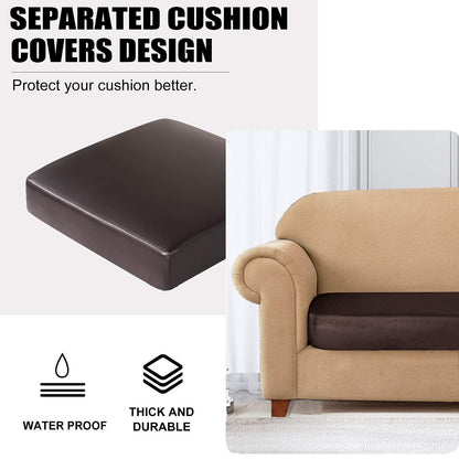 PU Leather Couch Sofa Cushion Slipcover Water-Proof RV Seat Covers