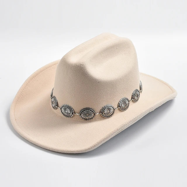 Western Metal Sunflower Cowboy Hat