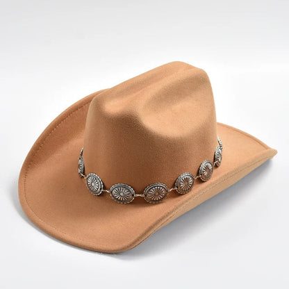 Western Metal Sunflower Cowboy Hat