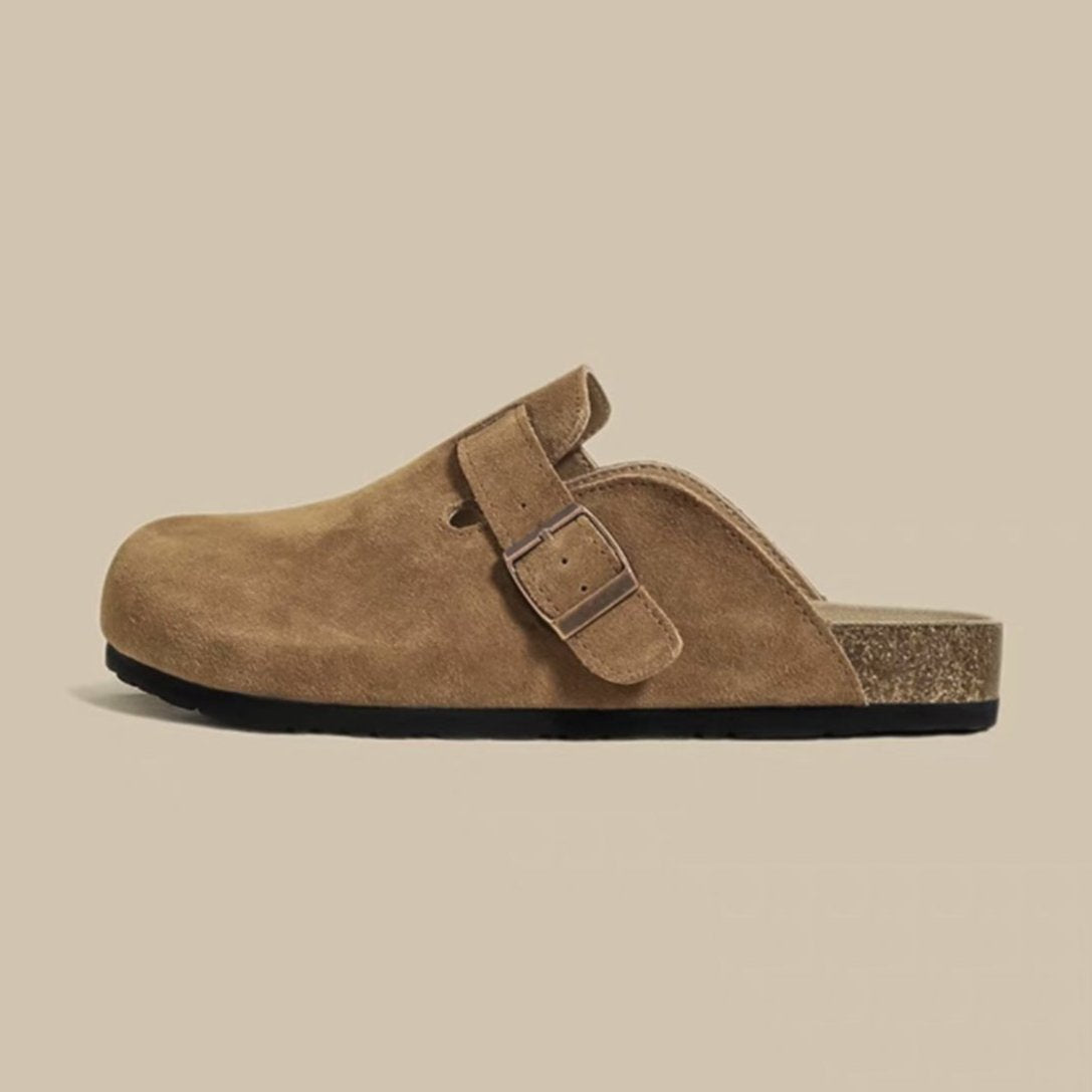 Boston Suede Footbed Clogs