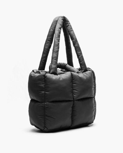 Puffer Tote Bag - Black