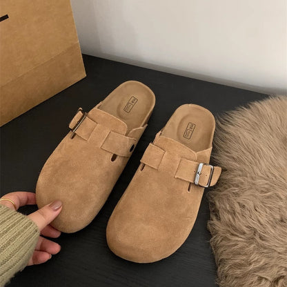 Boston Suede Footbed Clogs