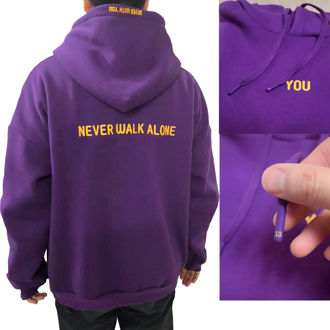 Purple  “You Never Walk Alone” hoodie-Jin-BTS