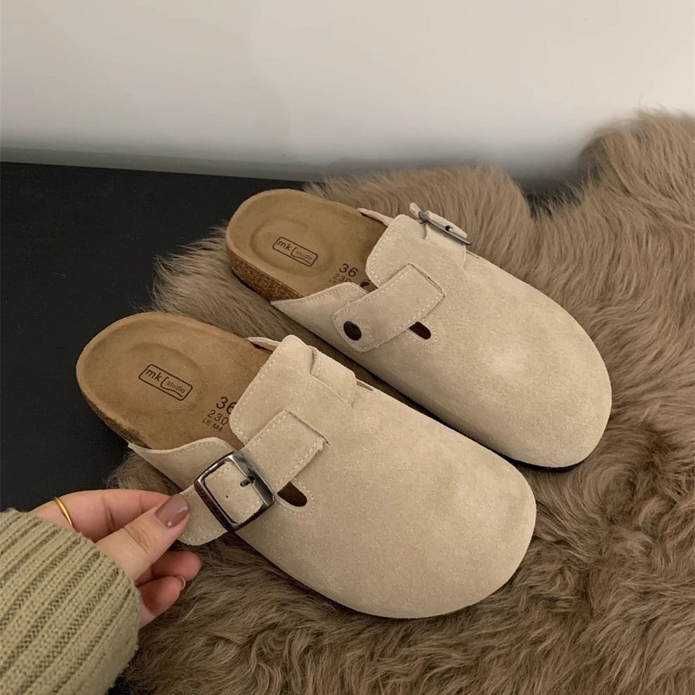 Boston Suede Footbed Clogs