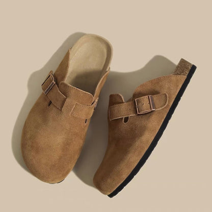 Boston Suede Footbed Clogs