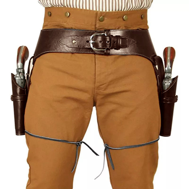 Western Cowboy Double Gun Holster Belt